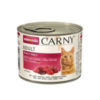 Animonda kočka CARNY konz. Adult hovězí srdce 200g