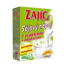Nápoj Zajíc sojový s vlákninou+probiotika krabička400g
