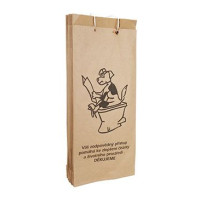 Sáčky na psí exkrementy papírové, šité s ouškem 25ks