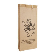 Sáčky na psí exkrementy papírové, šité s ouškem 25ks