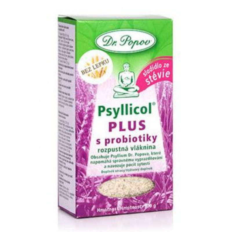 Dr.Popov Psyllicol PLUS s probiotiky 100g