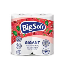 Utěrky kuchyňské papírové Big Soft Gigant 2vrstvé 2ks