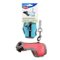 Postroj potkan vesta s vodítkem 12-18cm/1,2m mix TR