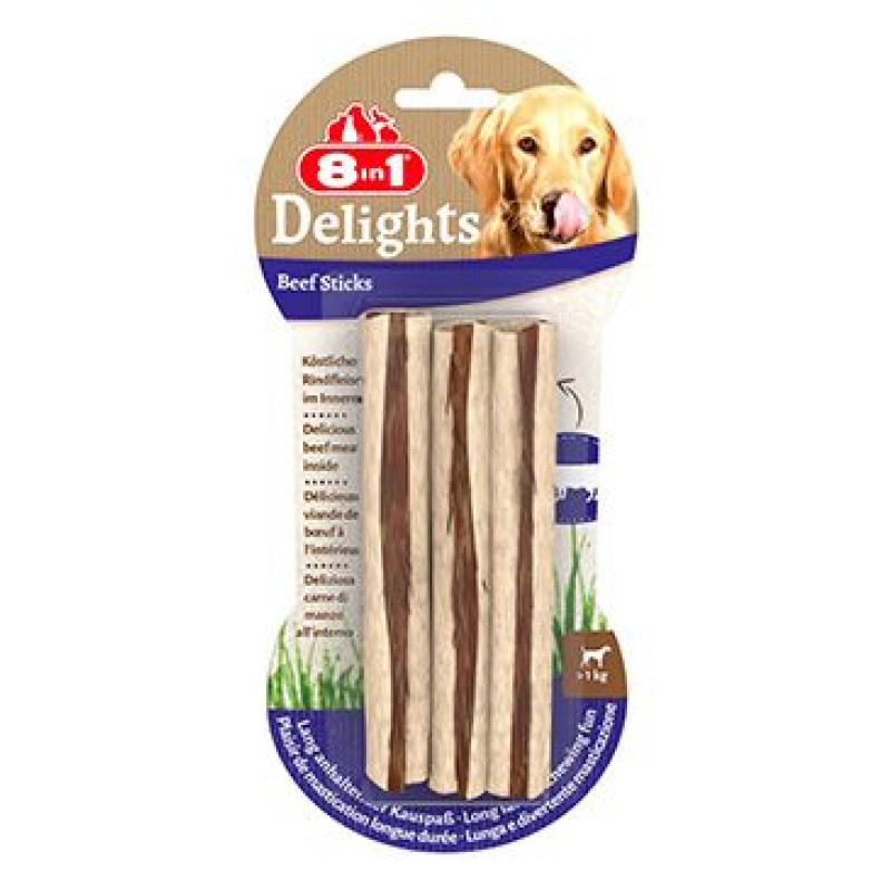 Pochoutka 8in1 Delights Beef Sticks 3ks