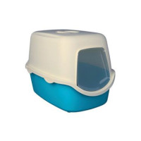 WC kočka kryté domek VICO 40x40x56cm modrá/bílá TR