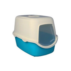 WC kočka kryté domek VICO 40x40x56cm modrá/bílá TR