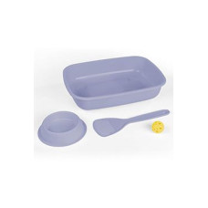 WC kočka Welcome Kitten set šedomodrý