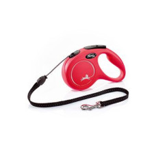 Vodítko FLEXI Classic NEW M lanko 5m/20kg červená