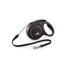 Vodítko FLEXI Classic NEW M lanko 8m/20kg černá
