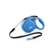 Vodítko FLEXI Classic NEW M lanko 8m/20kg modrá