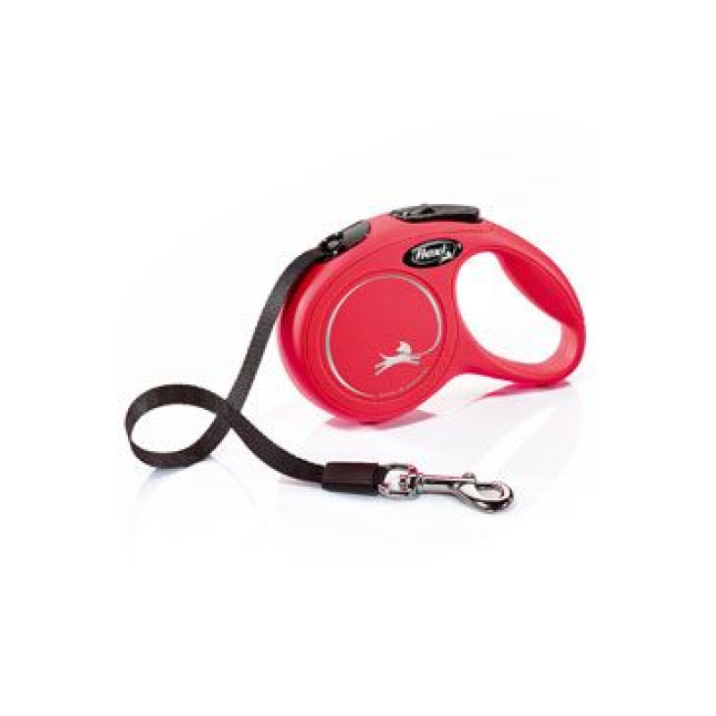 Vodítko FLEXI Classic NEW XS pásek 3m/12kg červená