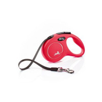 Vodítko FLEXI Classic NEW S pásek 5m/15kg červená