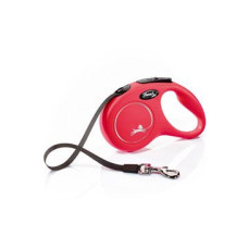 Vodítko FLEXI Classic NEW S pásek 5m/15kg červená