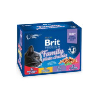 Brit Premium Cat kapsa Family Plate 1200g (12x100g)