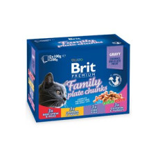 Brit Premium Cat kapsa Family Plate 1200g (12x100g)