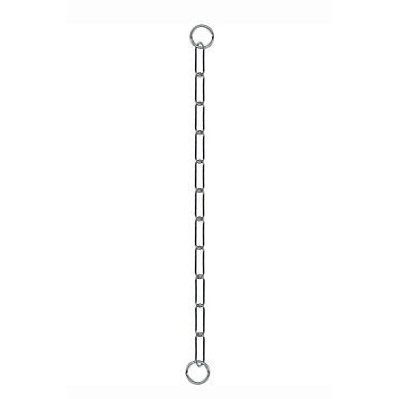 Obojek kovový stahovák dlouhá oka 1-řadý 55cm