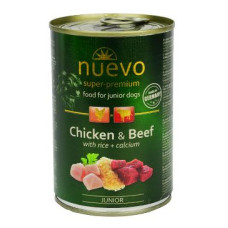 Nuevo pes Junior Kuřecí a Hovězí konz. 400g
