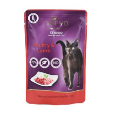 Nuevo kočka kapsa Senior Drůbeží a Jehněčí s rýží 85g