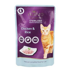 Nuevo kočka kapsa Sterilized Drůbeží s rýží 85g