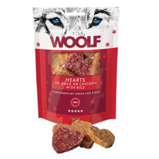 WOOLF Classic poch. Hearts of Duck,Chick.with Rice100g