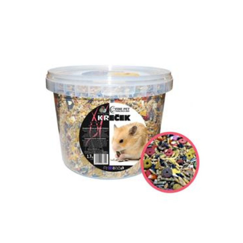 FINE PET Křeček Premium vědro 1,7kg