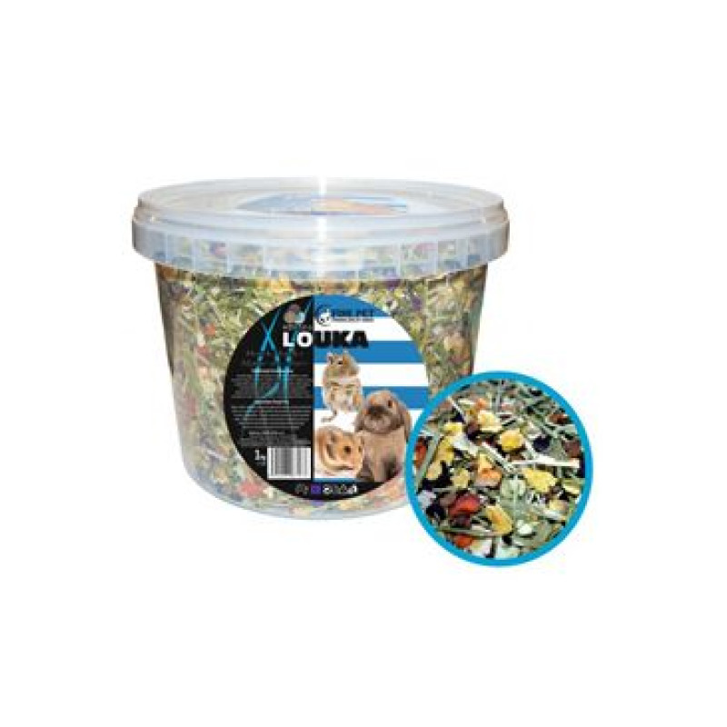 FINE PET Horská louka pro hlodavce vědro 1kg