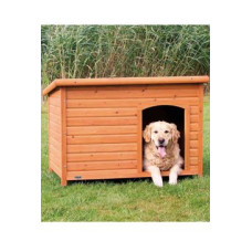 Bouda pro psa rovná střecha 116x82x79cm dřevěná TR