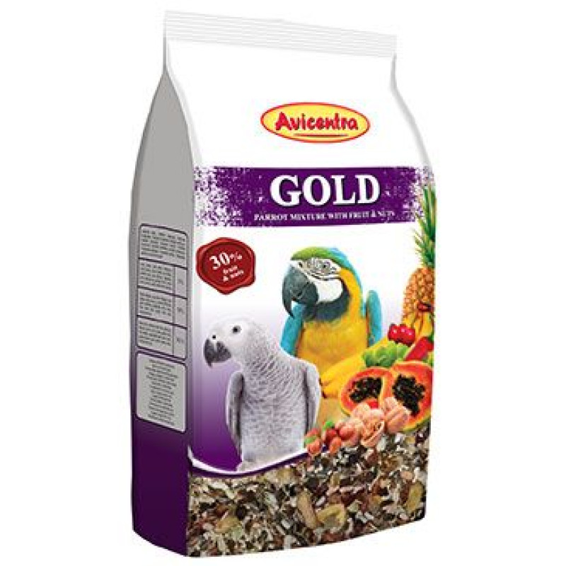 Avicentra velký papoušek Gold 850g