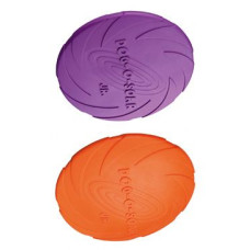 Hračka pes Létající talíř MINI Mix barev 15cm TR
