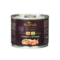 Nuevo kočka adult Kuře a krevety konz. 200g