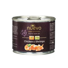 Nuevo kočka adult Kuře a krevety konz. 200g