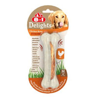 Pochoutka 8in1 Delights Chicken Bones Strong M/1ks