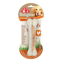 Pochoutka 8in1 Delights Chicken Bones Strong L/1ks