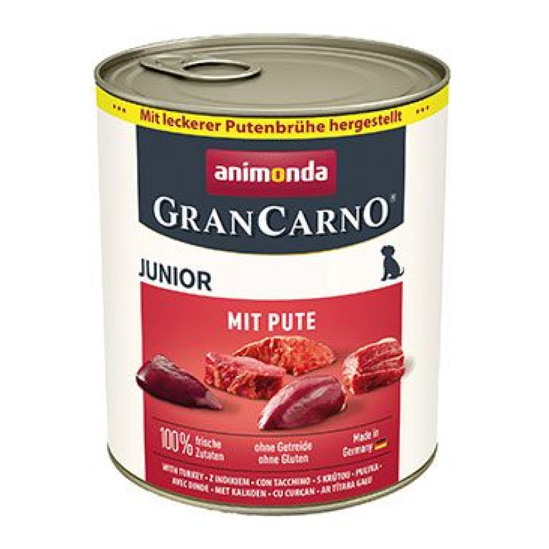 Animonda pes GRANCARNO konz. Junior krůtí maso 800g