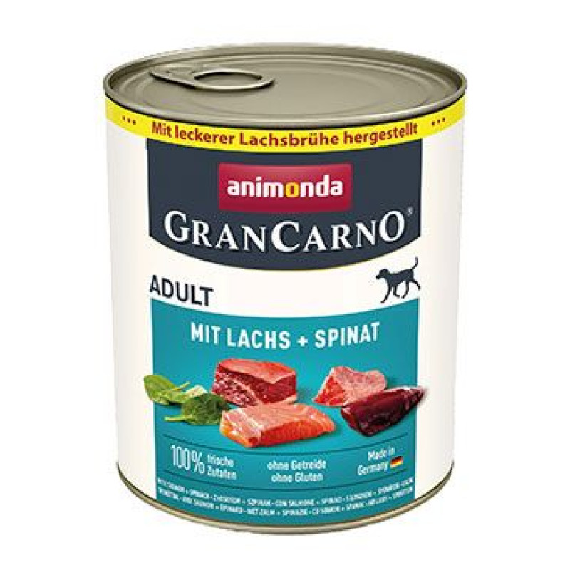 Animonda pes GRANCARNO konz. Adult losos/špenát 800g