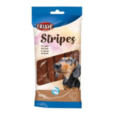 Pochoutka Snack STRIPES jehněčí pro psy 10ks/100g TR
