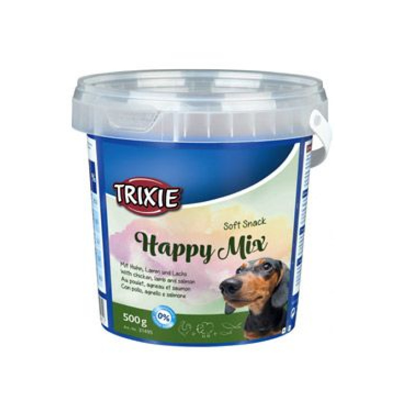 Pochoutka Soft Snack HAPPY MIX pro psy 500g TR