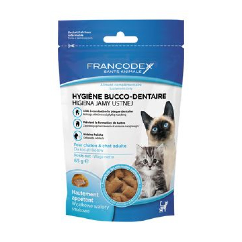 Francodex pochoutka Breath Dental kočka 65g