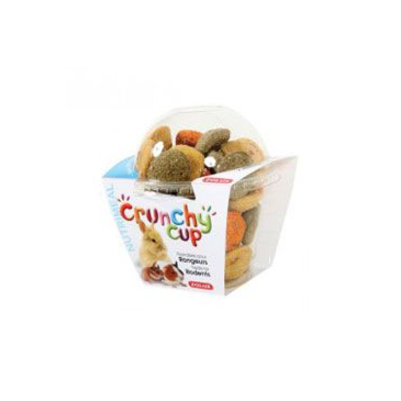 Pochoutka CRUNCHYCUP hlodavec mrkev/vojtěška 200gZolux