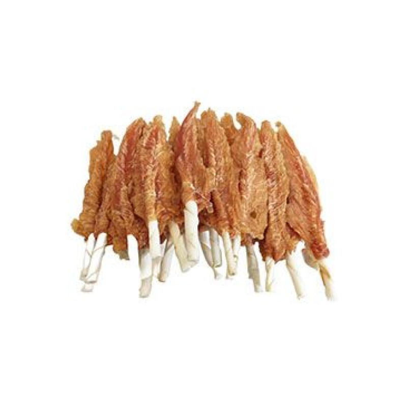 Pochoutka Kuřecí filety na tyčce z buvolí kůže18cm500g
