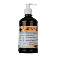 Lněný olej pro koně a psy ZEUS 500ml