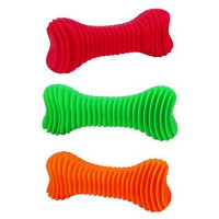 Hračka pes Kost Dentální  žebrovaná plovací 12cm SP