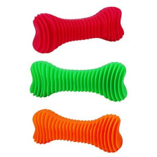 Hračka pes Kost Dentální  žebrovaná plovací 14cm SP