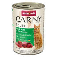 Animonda kočka CARNY konz. Adul hov/ krůta/králík 400g