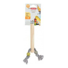 Bidlo pro ptáky dřevěné s lanem M 17cm Zolux