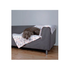 Deka pro psy LINGO kosti,tlapky 100x150cm bílá/béžovTR