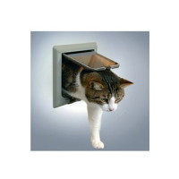 Dvířka kočka plast 4P s tunelem šedá TR