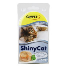 Gimpet ShinyCat konz. tuňák&krevety 2x70g