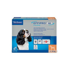 Effipro DUO Dog S (2-10kg) 67/20 mg, 4x0,67ml