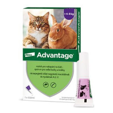 Advantage pro velké kočky a králíky 80mg 1x0,8ml